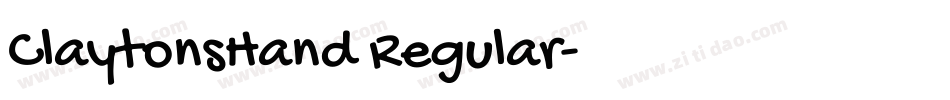ClaytonsHand Regular字体转换